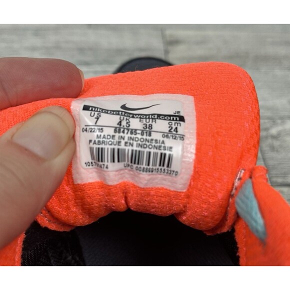 Nike Downshifter 6 Running Shoe Women's Size 7 Gray/Orange/Blue EUC - Picture 9 of 10